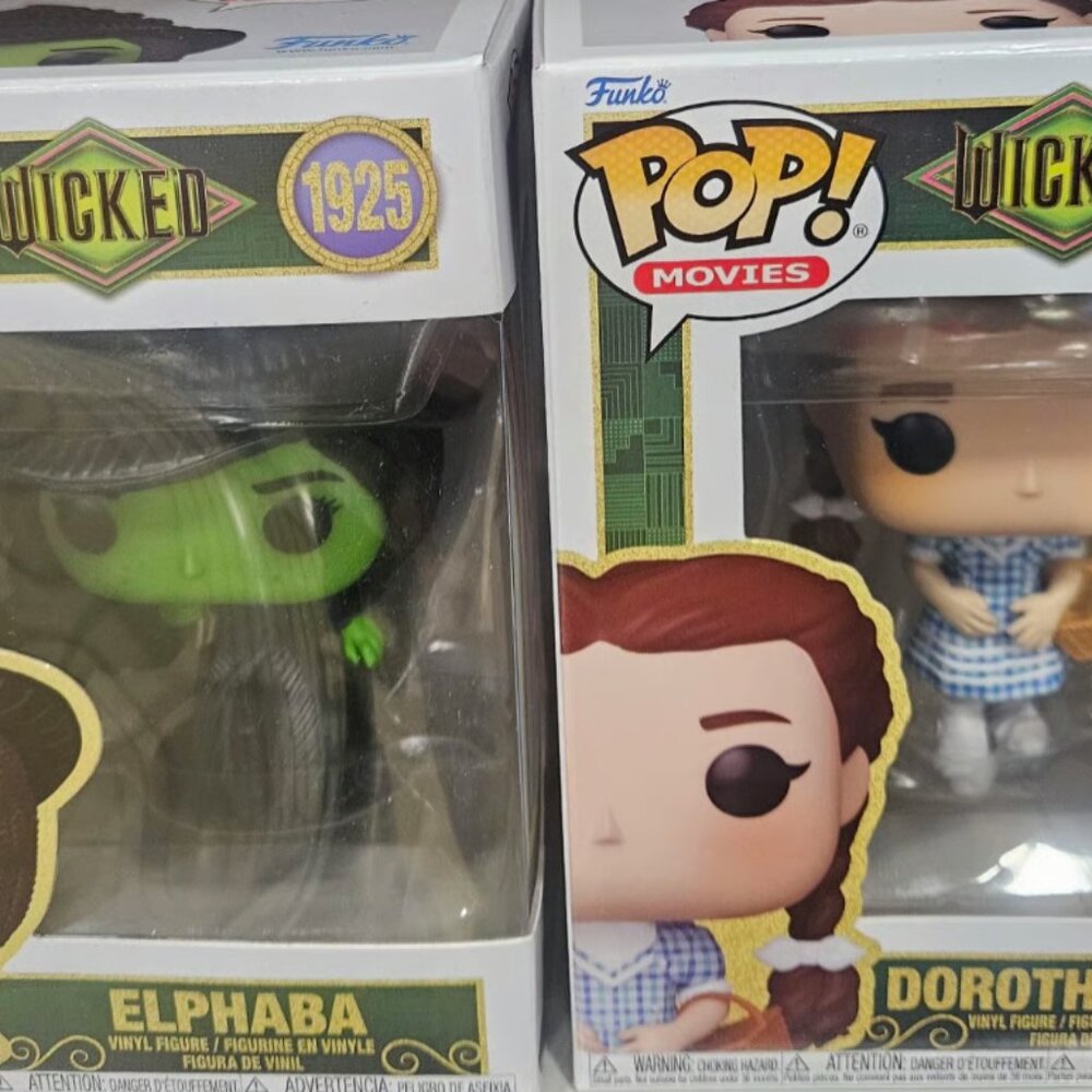 Funko Pop Wicked Elphaba & Dorothy NEW